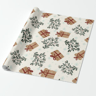 Christmas gift wrapping paper