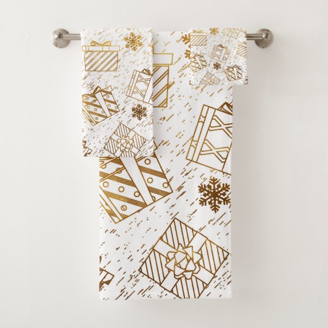 Christmas gifts 4 bath towel set (Insitu)