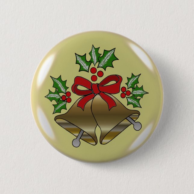 CHRISTMAS GIFTS 6 CM ROUND BADGE (Front)