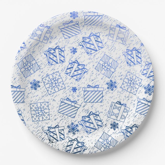 Christmas gifts 6 paper plate (Front)