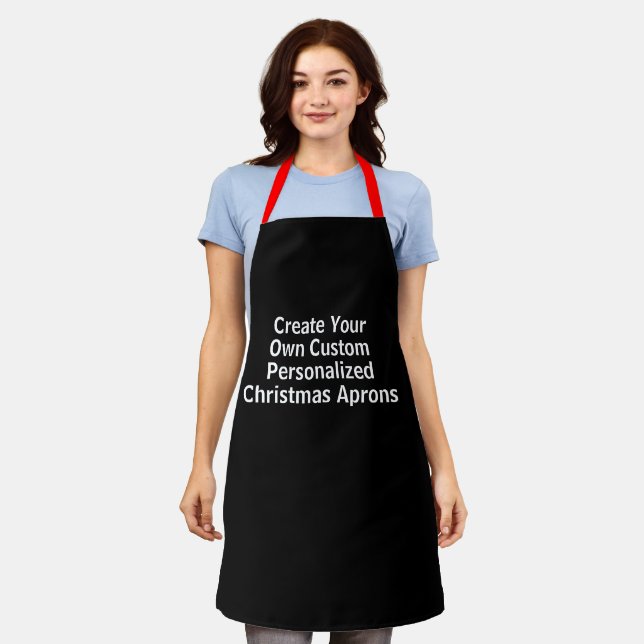 Christmas Gifts | Custom Personalised Aprons Women (Worn)