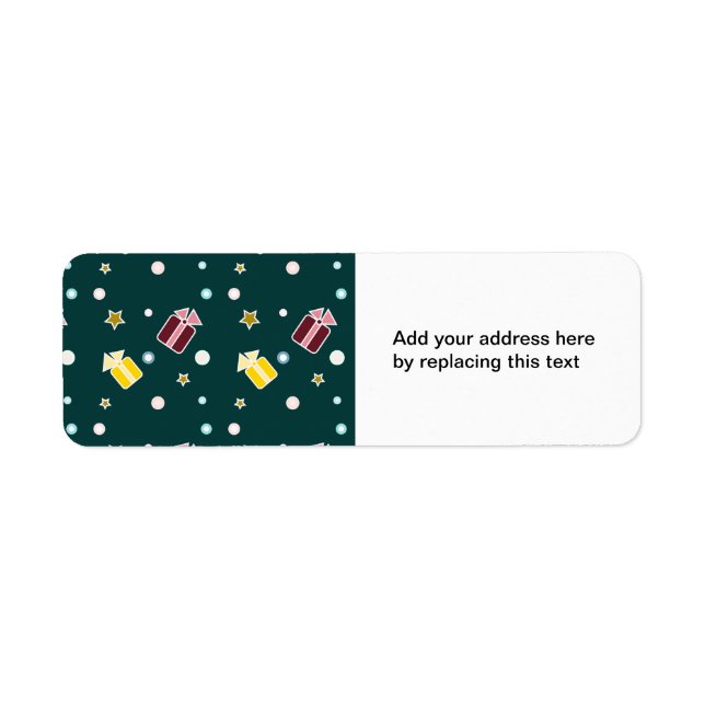 Christmas Gifts Custom Return Address Labels (Front)