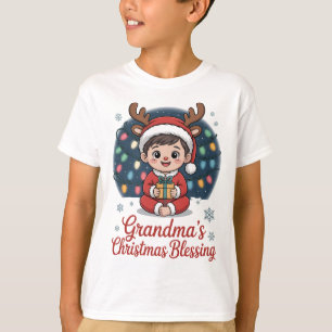 Christmas Gifts for Grandkids Grandma's Christmas T-Shirt