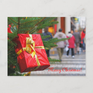 Christmas gifts holiday postcard