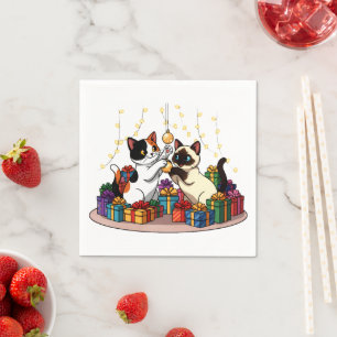 Christmas Gifts & Ornaments Cats Napkin