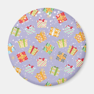 Christmas gifts pattern magnet