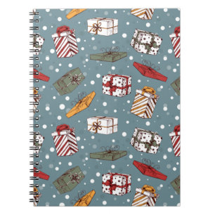 Christmas gifts pattern notebook