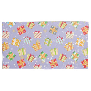 Christmas gifts pattern pillowcase