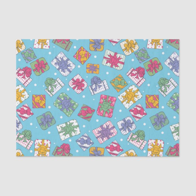 Christmas gifts pattern tissue paper (Front)