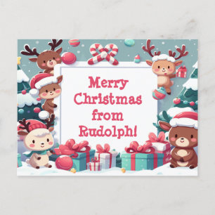 Christmas gifts postcard