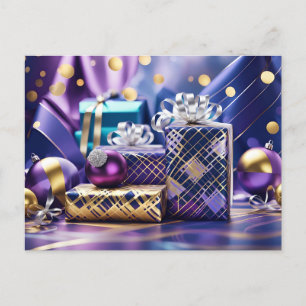 christmas gifts postcard