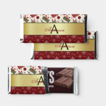 Christmas Gifts & Snowflakes Monogram