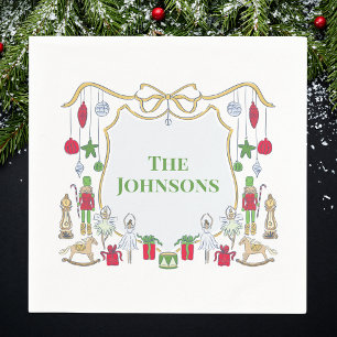 Christmas Gifts Soldiers Ballerinas Personalised Napkin