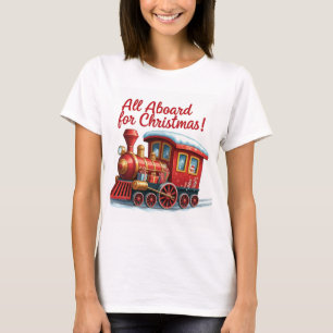 "Christmas Gifts Train Women’s T-Shirt – Cute