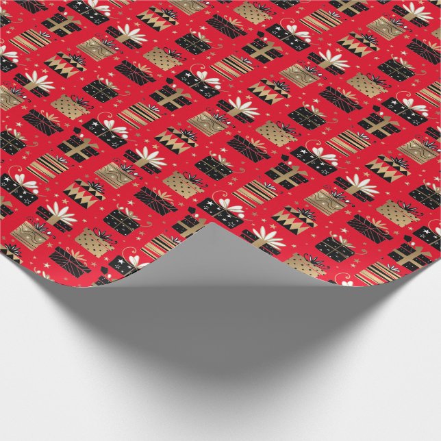 Christmas Gifts Wrapping Paper (Corner)