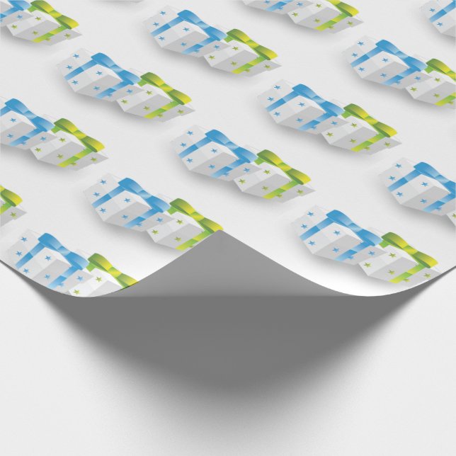 Christmas Gifts Wrapping Paper (Corner)