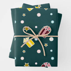 Christmas Gifts Wrapping Paper Sheet