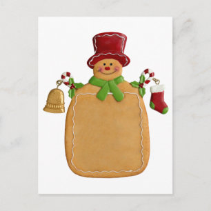 Christmas Ginger Bread Man Postcard