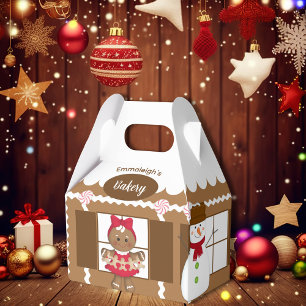 Christmas Gingerbread Bakery Cute Favour Box