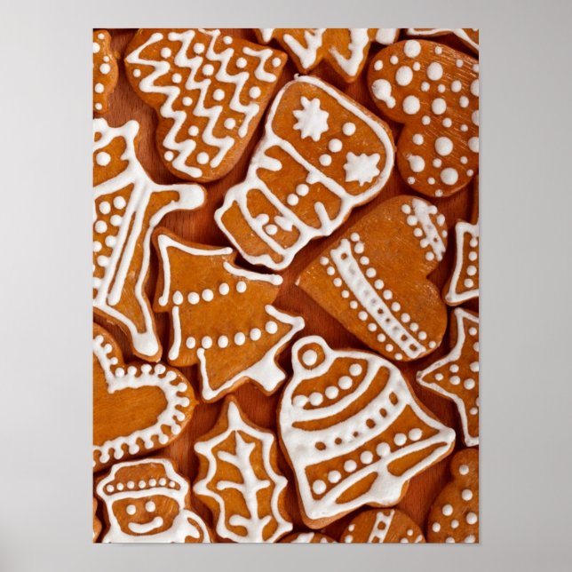 Christmas Gingerbread Biscuits Poster (Front)