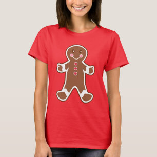 Christmas Gingerbread Boy Nightgown T-Shirt