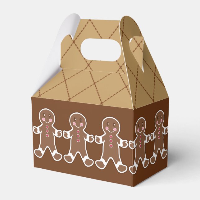 Christmas Gingerbread Boys Gift Box (Front Side)