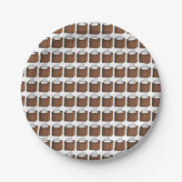 Christmas Gingerbread Cake Slice Holiday Plates
