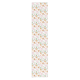 Christmas Gingerbread Candy Table Runner