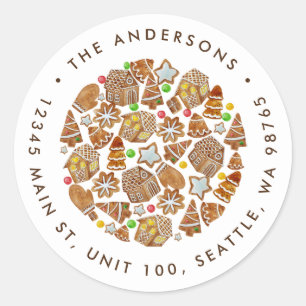 Christmas Gingerbread Cookies Holiday Sticker