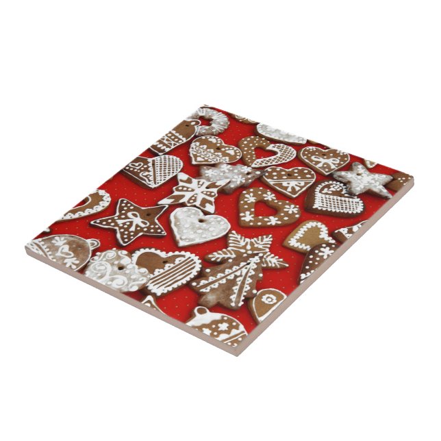 Christmas Gingerbread Cookies Tile (Side)