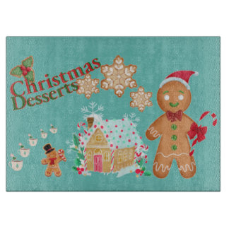 Christmas gingerbread cutting board