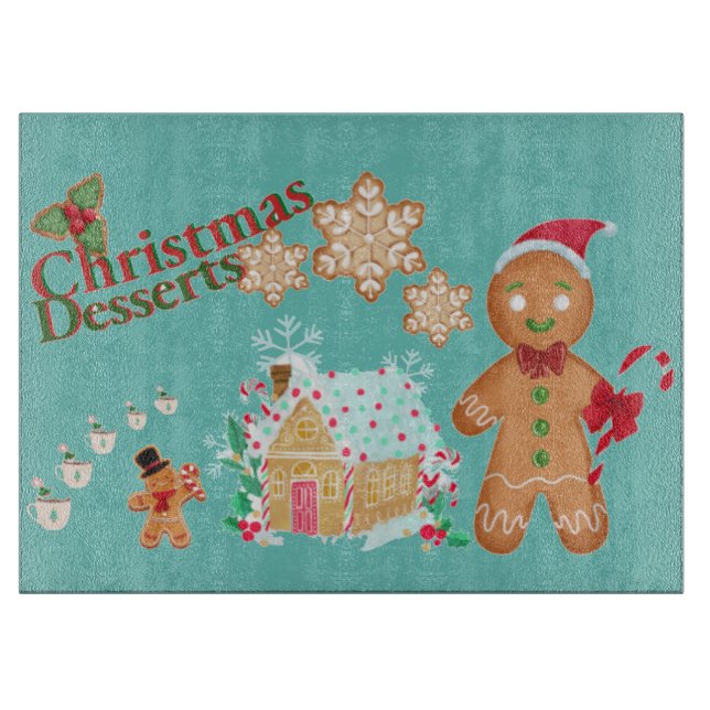 Christmas gingerbread cutting board (Front)