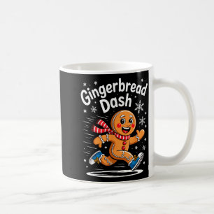 Christmas Gingerbread Dash Running Runner Xmas Mar Coffee Mug