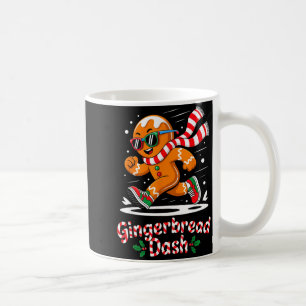Christmas Gingerbread Dash Running Runner Xmas Mar Coffee Mug