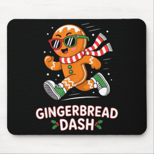 Christmas Gingerbread Dash Running Runner Xmas Mar Mouse Pad