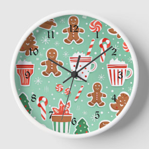 Christmas Gingerbread design Clock