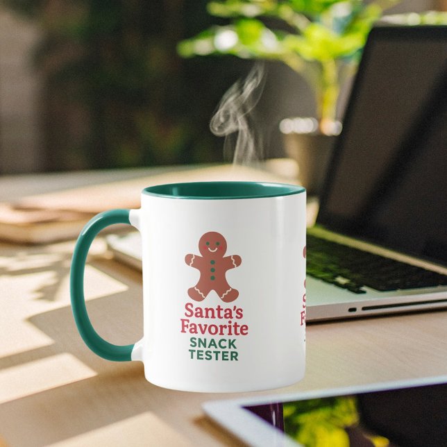 Christmas gingerbread funny snack tester mug (Creator Uploaded)