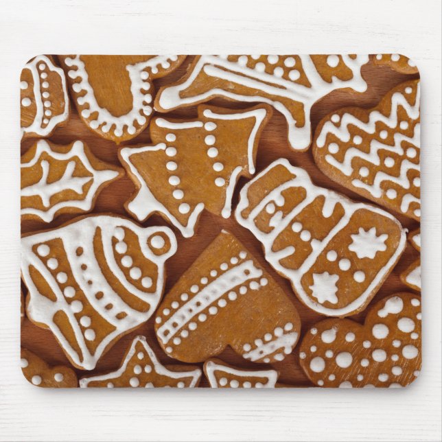 Christmas Gingerbread Holiday Cookies Mouse Pad (Front)