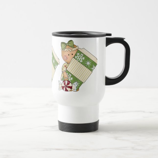 Christmas Gingerbread Holiday Travel mug (Right)