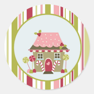 Christmas Gingerbread House Envelope Seal Stickers