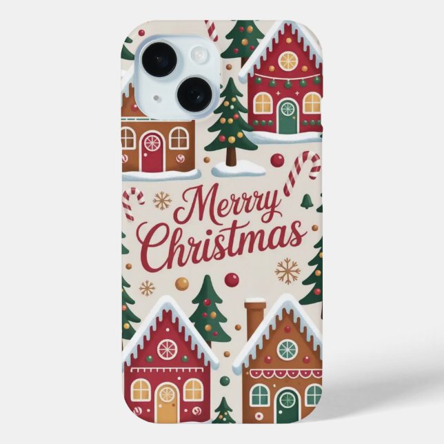 Christmas Gingerbread House iPhone / iPad case (Back)