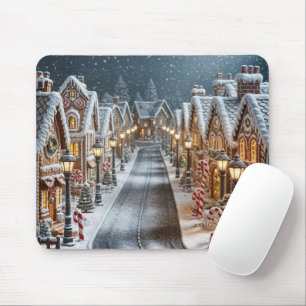 Christmas Gingerbread Lane Mouse Pad