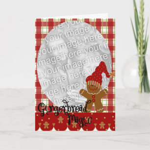Christmas Gingerbread Magic Photo Card
