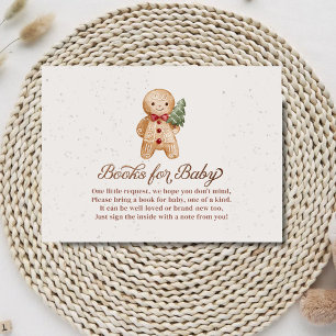 Christmas Gingerbread Man Books for Baby Enclosure Card