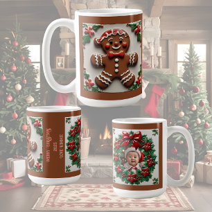 Christmas Gingerbread Man Customisable Coffee Mug