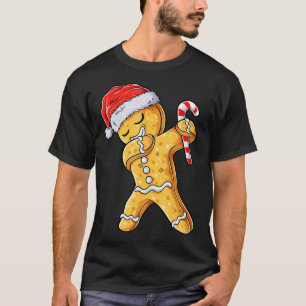 Christmas Gingerbread Man Dabbing Cool Cookie Dab T-Shirt