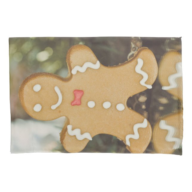 Christmas gingerbread man pillowcase (Front)