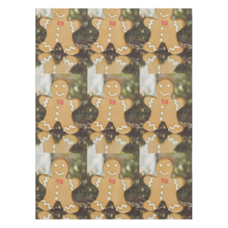 Christmas gingerbread man tablecloth