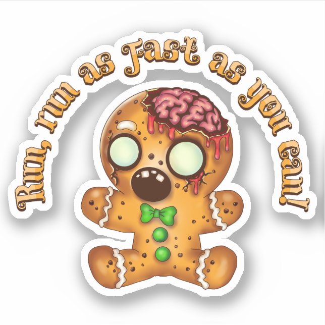 Christmas Gingerbread Man Zombie (Front)