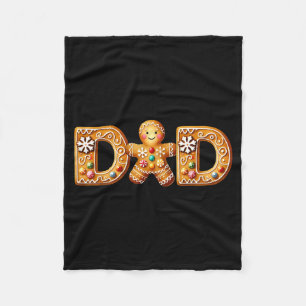 Christmas Gingerbread Matching Family Party Xmas P Fleece Blanket